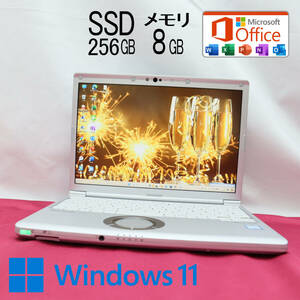 ★美品 高性能8世代4コアi5！M.2 NVMeSSD256GB メモリ8GB★CF-SV7 Core i5-8350U Webカメラ Win11 MS Office2019 Home&Business★P68966