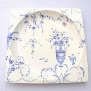 WEDGWOOD ウェッジウッド ハーモニー スクエアプレート 26cm 洋食器 未使用保管品 【2605】【r】