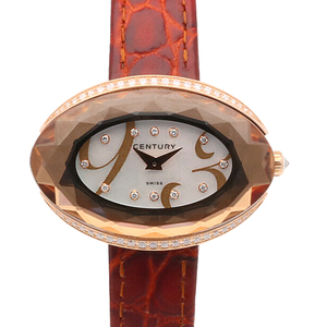 センチュリー タイムジェム 腕時計 時計 18金 K18ピンクゴールド クオーツ レディース 1年保証 CENTURY 中古 美品