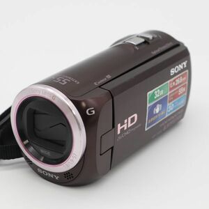 SONY ビデオカメラレコーダー「HDR-CX390」(ボルドーブラウン) #857