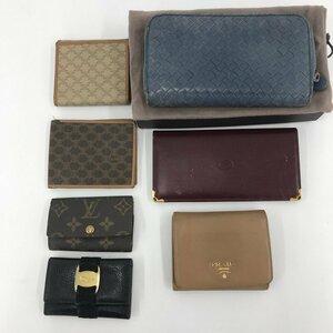 Louis Vuitton / Cartier / CELINE / PRADA / Salvatore Ferragamo / BOTTEGA VENETA 財布 キーケース 7点まとめ ジャンク【CDAX4023】