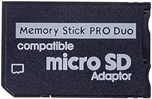 Iesooy PSPメモリーカード変換器 Micro SDからメモリースティック PRO Duo Magic Gateカード PS