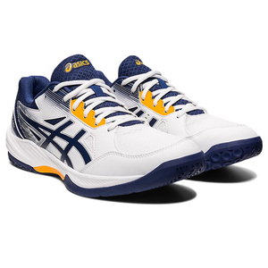 asics アシックス 25.5cm ハンドボールシューズ GEL-TASK 3 1071A077 ホワイト/ディープオーシャン [管理:1400001391]