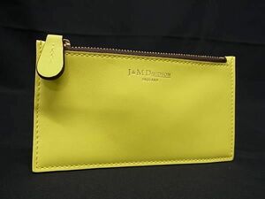 1円 ■新品■未使用■ J&M DAVIDSON ジェイアンドエムデヴィッドソン レザー コインケース コインパース 小銭入れ イエロー系 FA2780