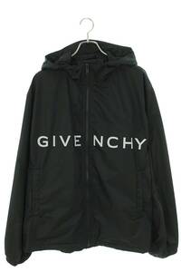 ジバンシィ GIVENCHY 23AW BM011313YT サイズ:52 ロゴナイロンジップアップブルゾン 新古品 SB01