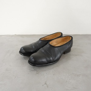 //【2020/定価16.2万】ポールハーデン Paul Harnden *PUMPSHOES レザーシューズ 5.5/24.5*黒ブラック皮革靴(sh5-2312-105)【11A42】