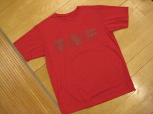 美品　ザノースフェイス ドライ　Tシャツ　サイズXL　レッド　赤　TNF　速乾　半袖　NT　登山　トレッキングに