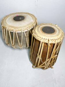 ★ タブラ Tabla バヤ インド 打楽器 民族楽器 直径 約16㎝ 約25㎝ 高さ約30㎝ 約26㎝ アジア 伝統的 