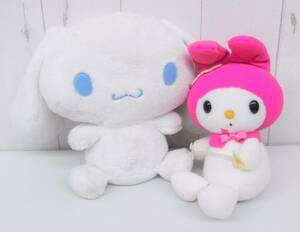 当時物＊レトロぬいぐるみ＊SANRIO EIKOH＊2点＊シナモンロール 肌触りが良い 17cm＊マイメロディ マイメロ アミューズメント景品 20cm