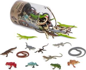 レプタイル B toys Terra 爬虫類フィギュア レプタイルワールド アソート 12種60体セット カエルや蛇のおもちゃ 3