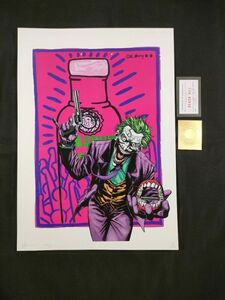 世界限定100枚 DEATH NYC B07 アートポスター JOKER ジョーカー バットマン キースへリング Banksy ポップカルチャー 現代アート