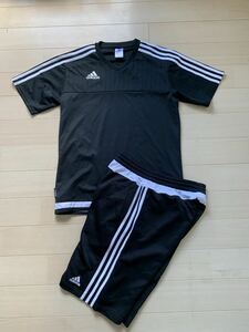 SALE★A adidas トレーニングウェア上下　 黒白