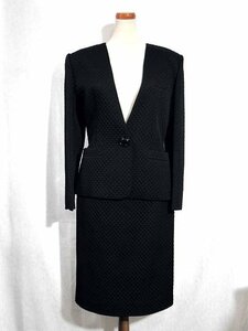 ◆超美品◆Christian Dior ディオール*キルティング*セットアップ*スカートスーツ*ジャケット/スカート*上下*＃13*黒/ブラック