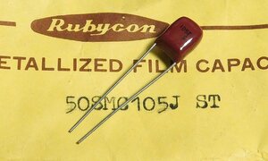 Rubycon 50SMC105J メタライズド・フィルムコンデンサ (50V/1μF) [10個組]【管理:SA328】