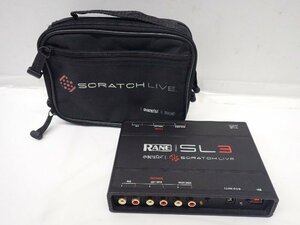 RANE デジタルDJシステムインターフェース serato SCRATCH LIVE SL3 ソフトケース付 レーン ∩ 6DE83-2