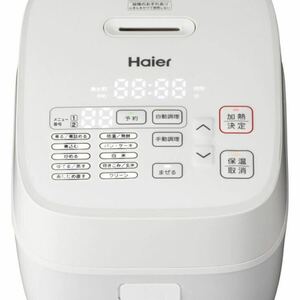 Haier ハイアール 無水かきまぜ自動調理器 ホットデリ 調理容量 1.0L 炊飯 圧力鍋 カレー シチュー スープ 低温調理 ホワイト 3合炊き 