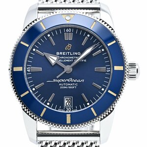 ブライトリング BREITLING スーパーオーシャン ヘリテージ B20 オートマチック 42 AB2010 腕時計 SS 自動巻き ブルー メンズ 【中古】