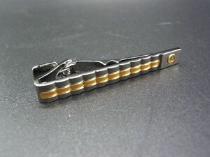 ■美品■ dunhill ダンヒル ネクタイピン アクセサリー 紳士 メンズ シルバー系×ゴールド系 DD8794