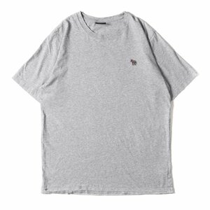 Paul Smith ポールスミス Tシャツ サイズ:XL スポーツストライプ ゼブラ ワンポイント クルーネック 半袖 Tシャツ 192528 011R PSグレー