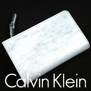 新品1円～★CK CALVIN KLEIN カルバン クライン 箱付き 牛革レザー カード入れ 小銭入れ財布 コインケース ウォレット 白 本物◆1329◆