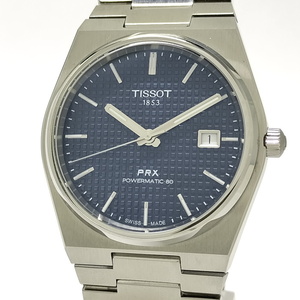 【中古】TISSOT PRX パワーマティック 80 腕時計 自動巻き 文字盤ネイビー T137.407.11.041.00