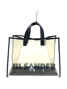 JIL SANDER◆19SS/クリアロゴトートバッグ/ショッパー/トートバッグ/PVC/CLR