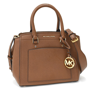 マイケルコース パーク ラージ サッチェル ハンドバッグ 30T9GP9M2L レザー ブラウン MICHAEL KORS