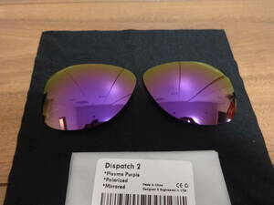 処分価格！★オークリー ディスパッチ 2用 カスタム偏光レンズ PURPLE Polarized 新品　Oakley Dispatch 2 Sunglasses