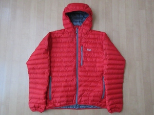 Rab MICROLIGHT ALPINE JACKET フード 薄手 ダウン ジャケット XL ラブ マイクロライト アルパイン パーカー PERTEX フーディー パッカブル