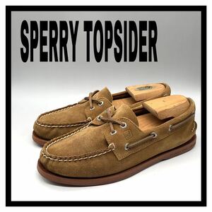 SPERRY TOPSIDER (スペリー トップサイダー) デッキシューズ モカシンシューズ スエード ブラウン 茶色 US7 25cm 革靴 メンズ