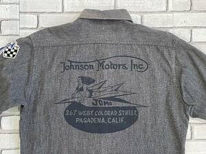 ＵＳＥＤ　トイズマッコイ　TOYS McCOY　長袖シャツ　サイズ１５　McHILL RANCHWEAR　BECK　JohnsonMotors