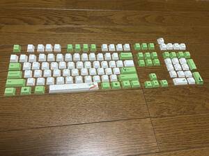 PBT キーキャップ　グリーン　104キーUS配列　Cherry MX