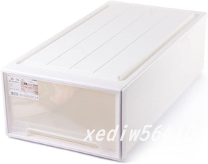収納ボックス 引き出し プラスチック 大容量 衣装ケース 透明 ベッド下収納ボックス 積み重ねら ベッド下収納(サイズ : 74X39X23cm)
