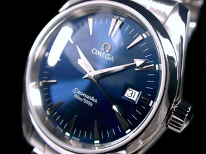 ★超美品 OMEGA Ω オメガ シーマスター アクアテラ ネイビー Cal.1538 2518.8000 綺麗！★