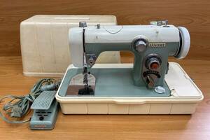 □M56 JANOME ジャノメ ミシン 670型 フットペダル付き 手工芸 裁縫 ハンドクラフト レトロ