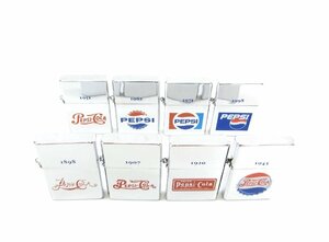 未使用 PEPSICOLA ペプシコーラ オイルライター 8点セット 歴代ロゴ ヴィンテージ レトロ ∠UA10861