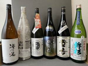 【1円から】お得 日本酒大人気 お酒6本(1800ml)セット飲み比べsake 家飲みお酒 未使用 居酒屋 sake 日本酒 未使用