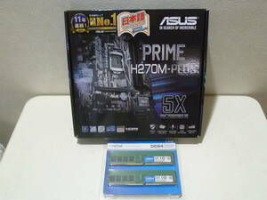 ◆ ASUS PRIME H270M-PLUS+メモリ 4G×2 セット 動作確認済 ジャンク扱い