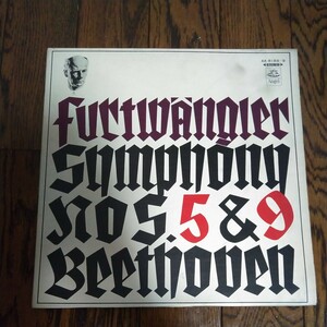 レア LP レコード フルトヴェングラー ベートーヴェン 交響曲第5番 運命 第9番 合唱 Beethoven WILHELM FURTWANGLER SYMPHONY クラシック