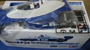 再版 タミヤ 1/10 電動ラジコン RCカー Tyrrell タイレル P34 6輪用 ボディ ラジエター パーツ 未開封 2点セット F103 シャーシ