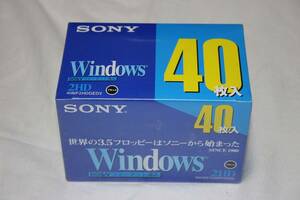 ★　未開封品　★　SONY　ソニー 3.5インチ　フロッピーディスク　DOS/Vフォーマット済み　40枚　【 40MF2HDGEDV 】
