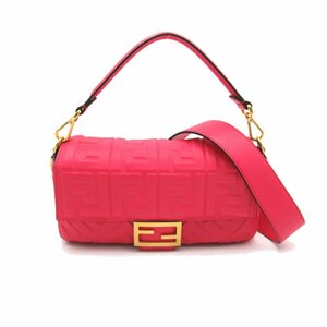 FENDI フェンディ 2wayショルダーバッグ バゲットナッパ 2wayショルダーバッグ ピンク系 レザー レディース