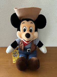 ディズニー　ミッキー ぬいぐるみ　カウボーイ　ウエスタン　タグ付き　東京ディズニーランド　ミッキー マウス
