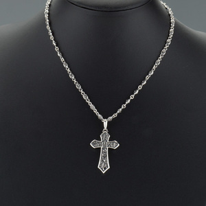 美品◆JUSTIN DAVIS◆LEGENDARY CROSS PENDANT＋TINY CROSS CHAIN◆クロスネックレス◆40cm◆定価80,300円◆SPJ800,SNJ125◆