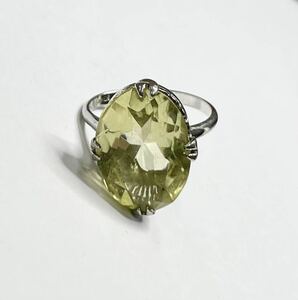 2st80 ヴィンテージ 色石 宝石 リング 指輪 silver刻印 遺品整理品