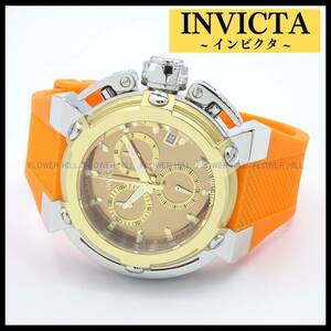 【新品・送料無料】インビクタ INVICTA 腕時計 メンズ クォーツ スイスETA COALITION FORCES X-WING 45328 オレンジ シリコンバンド