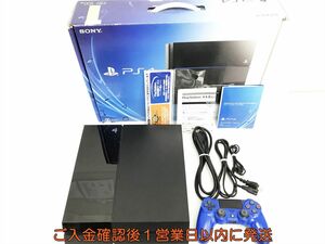 【1円】PS4 本体/箱 セット 500GB ブラック SONY PlayStation4 CUH-1000A 初期化済/動作確認済 L04-175yy/G4