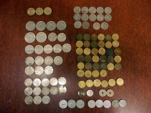 貨幣 硬貨 海外古銭 22 / スペイン PESETA PTAS ペセタ CENTIMOS センティモ 重量:548.2g まとめて大量set
