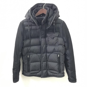 MONCLER モンクレール RYAN GIUBBOTTO ライアンジャケット メンズ ダウン アウター ナイロン 黒 ブラック サイズ0 管理YK30275