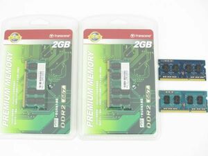 トランセンド　メモリ 2GB　JetRam JM667QSU-2G　／　Hynix　メモリ 1GB　1Rx8 PC3-10600S-9-10-B1